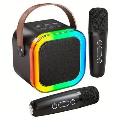 Mini Karaoke Machine With Wireless Microphones