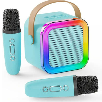 Mini Karaoke Machine With Wireless Microphones